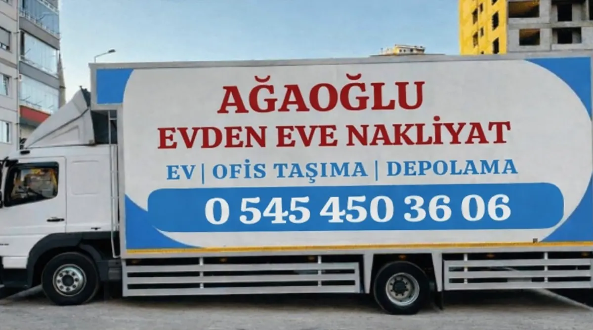 Ağaoğlu evden eve nakliyat kamyonu, ev ofis taşıma depolama